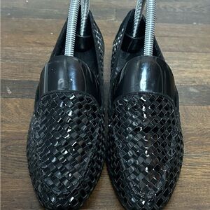 Trotters Black Woven women’s loafers